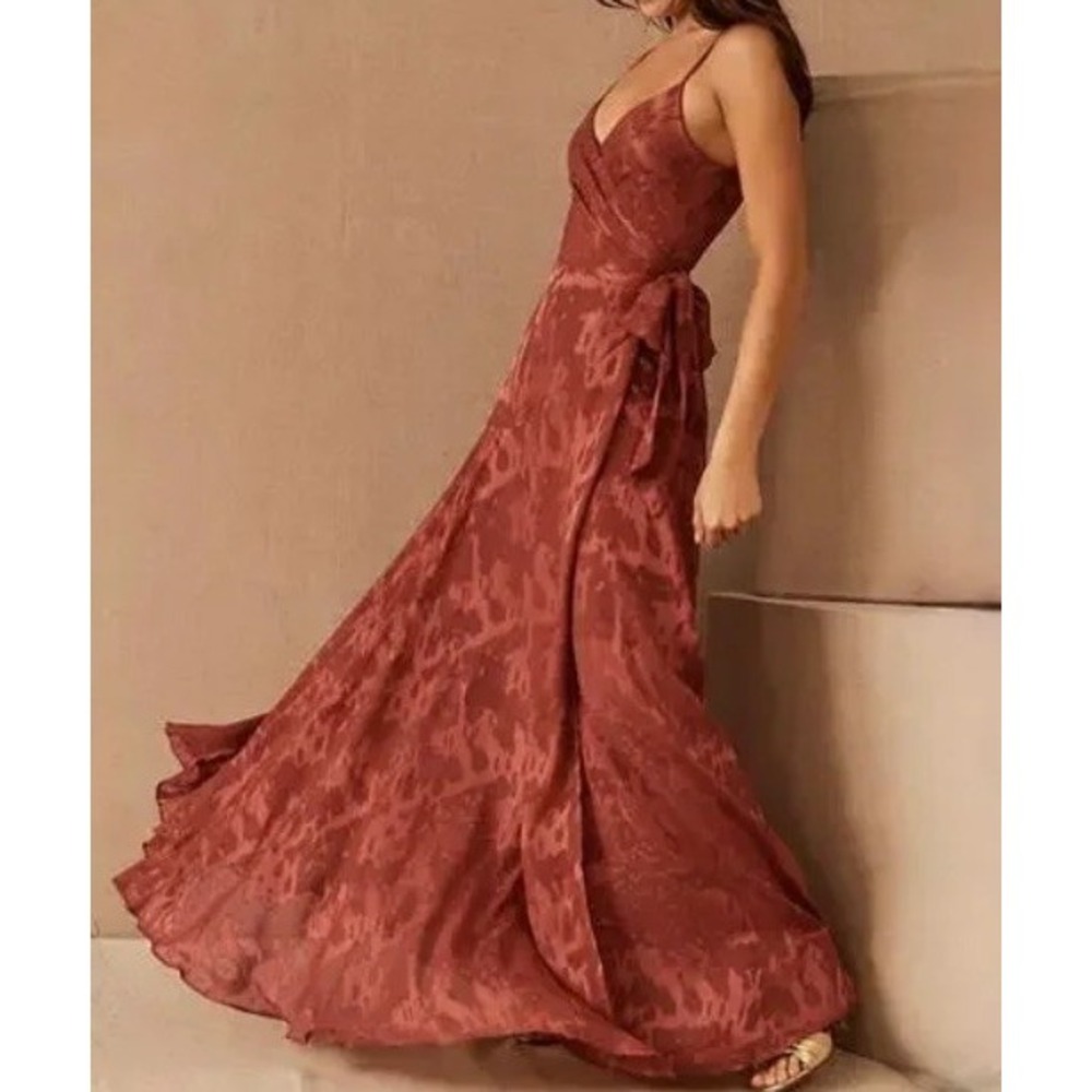 Hutch Rust Red Maxi Dress